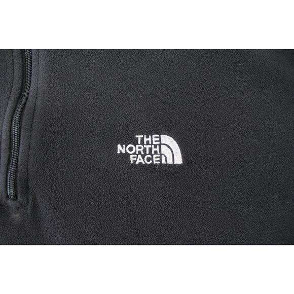 The North Face TKA 100 Black Fleece 1/4 Zip Pullover Men's Size Large - Picture 3 of 8